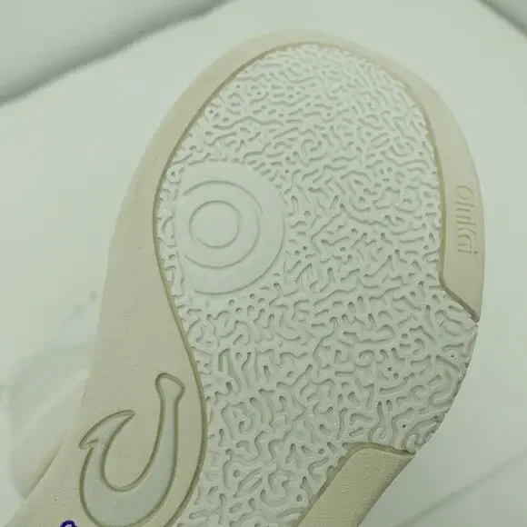 Olukai Anau White Cream Comfort Pickleball Court Sneakers Women's 10 / Men's 8.5 - Picture 8 of 10